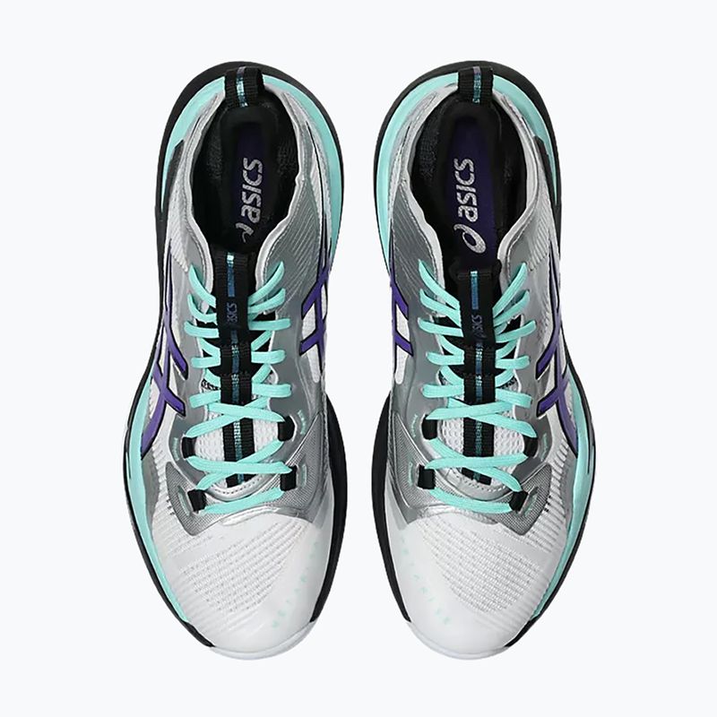 Кросівки волейбольні чоловічі ASICS Metarise 2 white/radiant amethyst 4