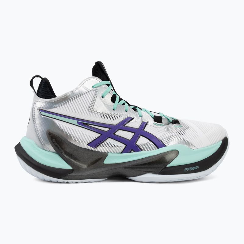 Кросівки волейбольні чоловічі ASICS Metarise 2 white/radiant amethyst 2