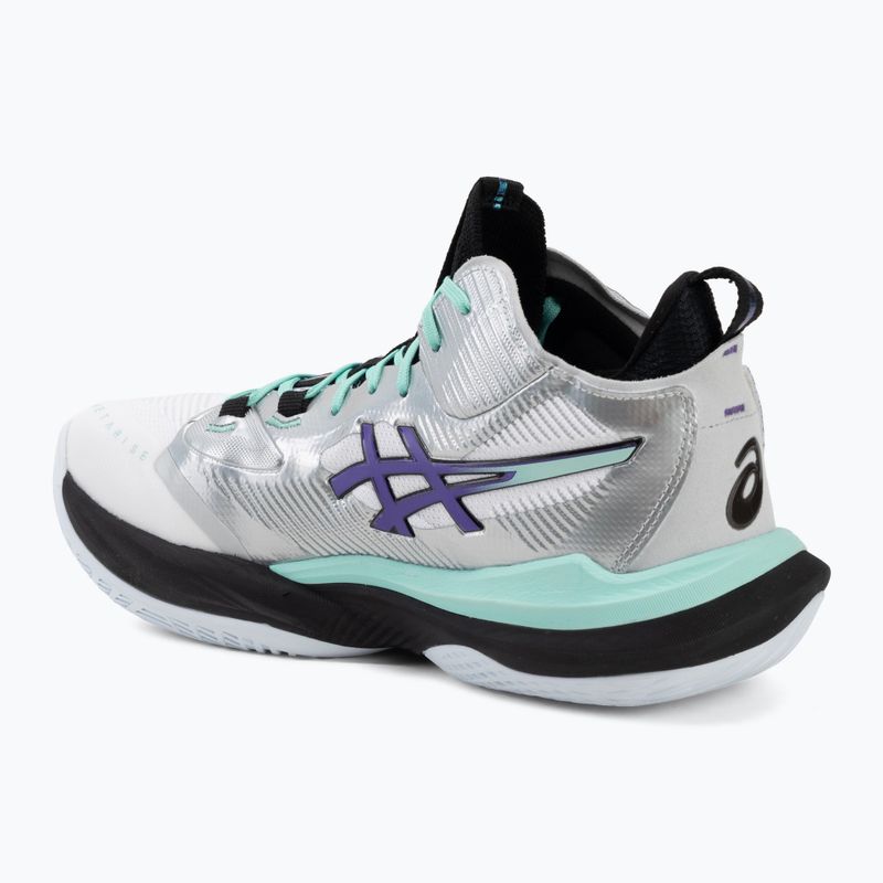 Кросівки волейбольні чоловічі ASICS Metarise 2 white/radiant amethyst 3