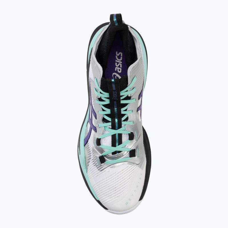 Кросівки волейбольні чоловічі ASICS Metarise 2 white/radiant amethyst 5