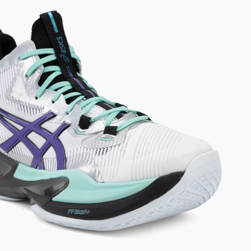 Кросівки волейбольні чоловічі ASICS Metarise 2 white/radiant amethyst 7
