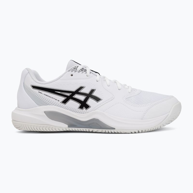 Кросівки тенісні чоловічі ASICS Gel-Dedicate 9 Clay white/black 2