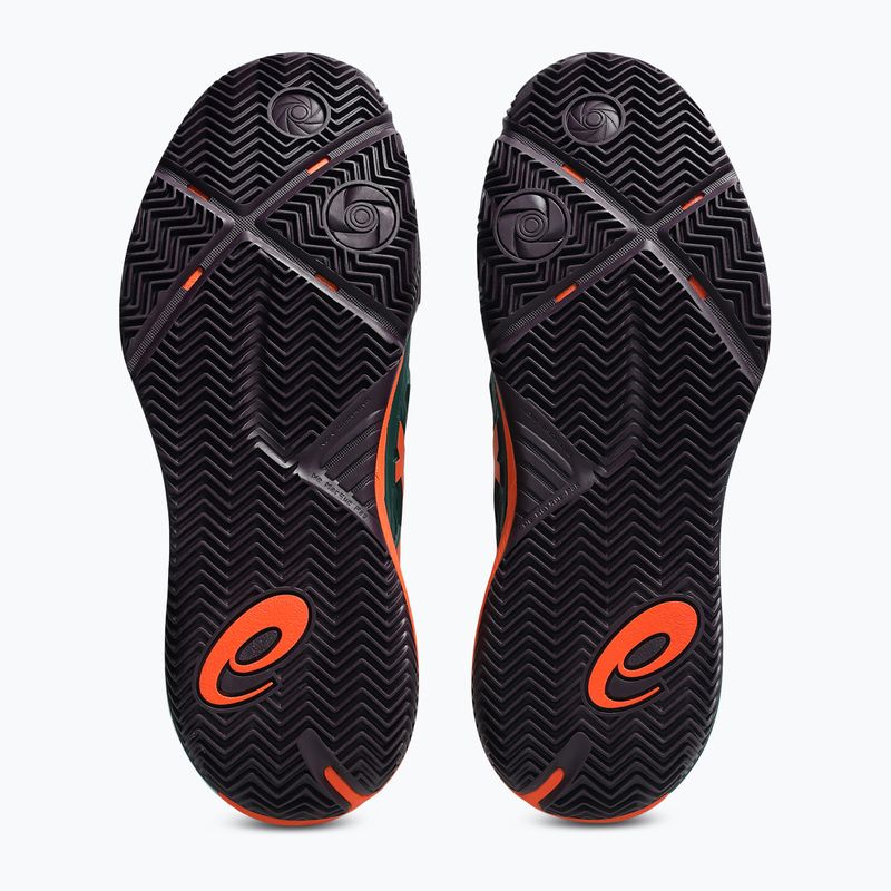 Кросівки для паделя чоловіче Asics Gel-Resolution X Padel Jewel Green/Energy Orange 3