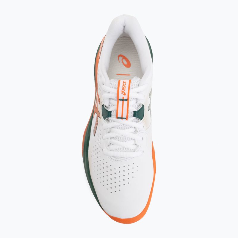Кросівки для паделя чоловіче Asics Gel-Challenger 15 Padel White/Energy Orange 5