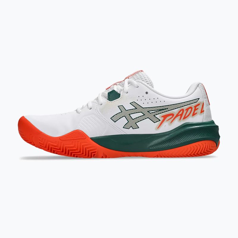 Кросівки для паделя чоловіче Asics Gel-Challenger 15 Padel White/Energy Orange 2