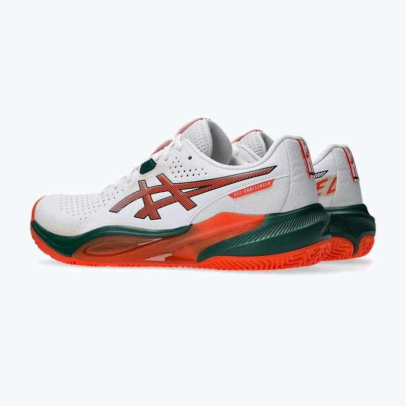 Кросівки для паделя чоловіче Asics Gel-Challenger 15 Padel White/Energy Orange 3