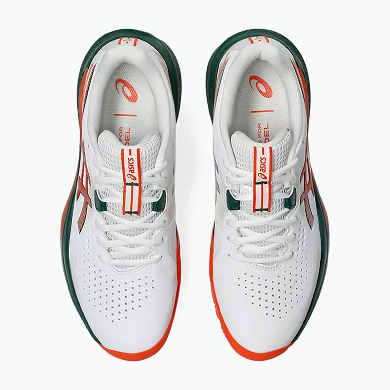 Кросівки для паделя чоловіче Asics Gel-Challenger 15 Padel White/Energy Orange 5
