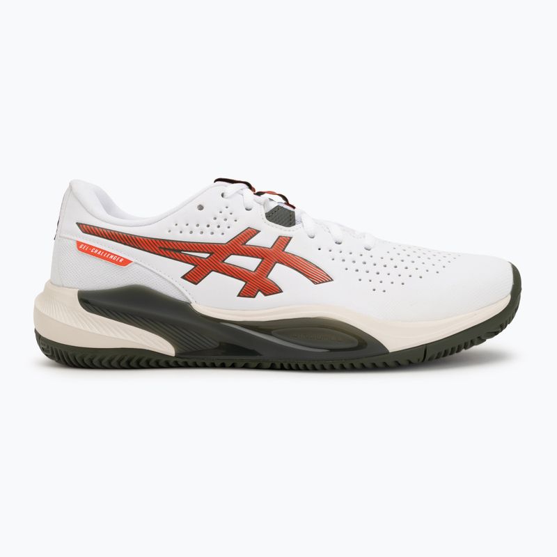 Кросівки тенісні чоловічі ASICS Gel-Challenger 15 Clay white/cherry tomato 2