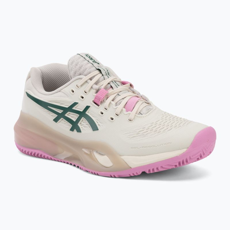 Кросівки для паделя жіноче Asics Gel-Resolution X Padel Soft Oat/Jewel Green