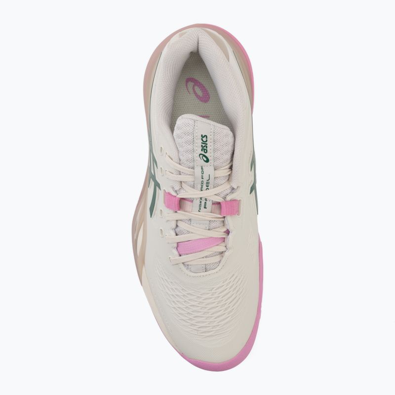 Кросівки для паделя жіноче Asics Gel-Resolution X Padel Soft Oat/Jewel Green 5
