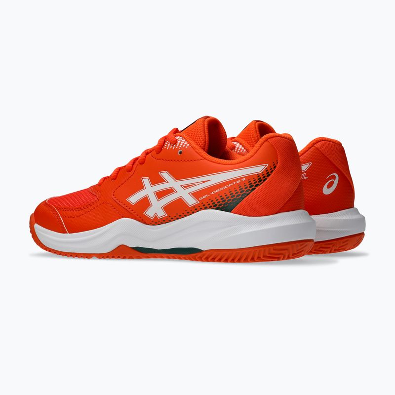 Кросівки для паделя ASICS Gel-Dedicate 9 Padel GS energy orange/white 3