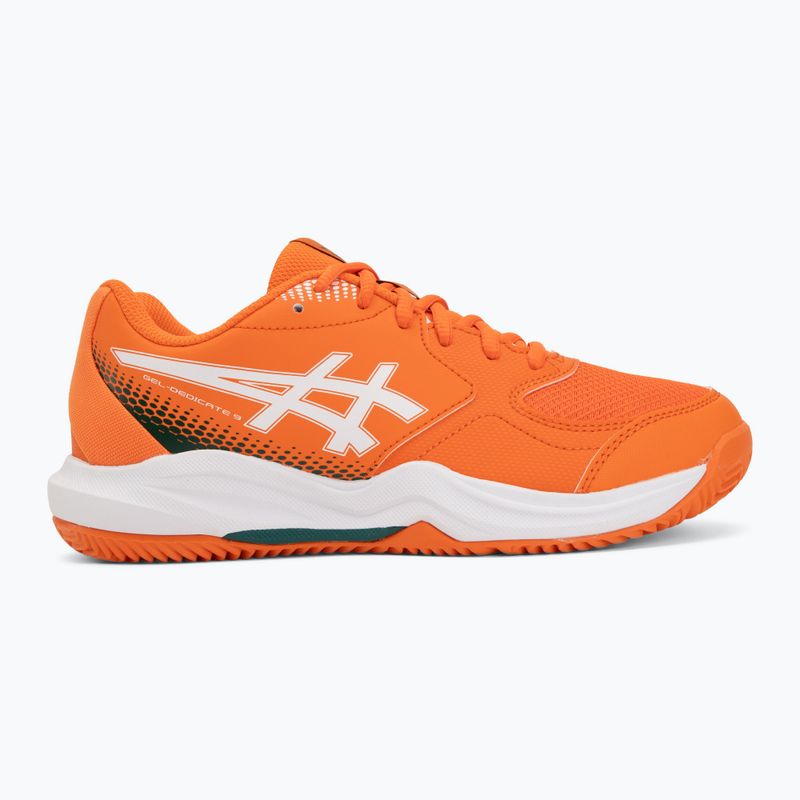 Кросівки для паделя ASICS Gel-Dedicate 9 Padel GS energy orange/white 2