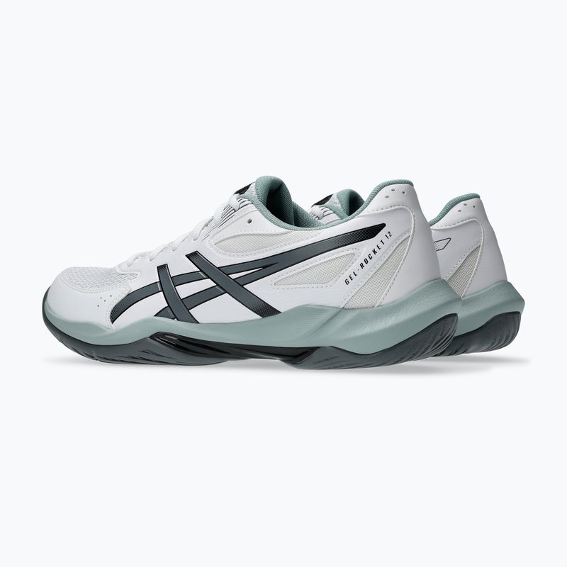 Кросівки волейбольні чоловічі ASICS Gel-Rocket 12 white/steel grey 4