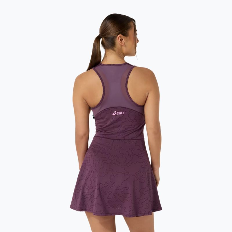 Сукня тенісна ASICS Match Jacquard Dress Dark Aubergine 2