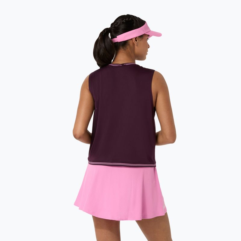 Футболка для тенісу жіноча ASICS Game Sleeveless Top W dark aubergine 3