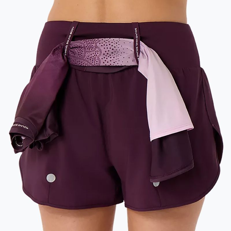 Шорти для бігу жіночі Asics Road 3.5In Short Dark Aubergine 4