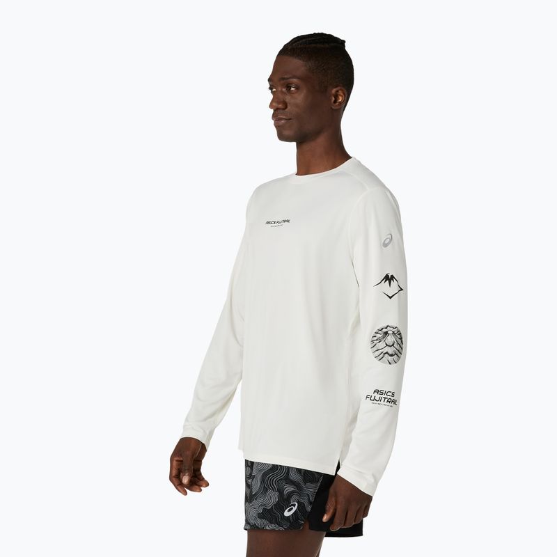 Лонгслів для бігу чоловічий Asics Fujitrail Logo Ls Top Cream 4