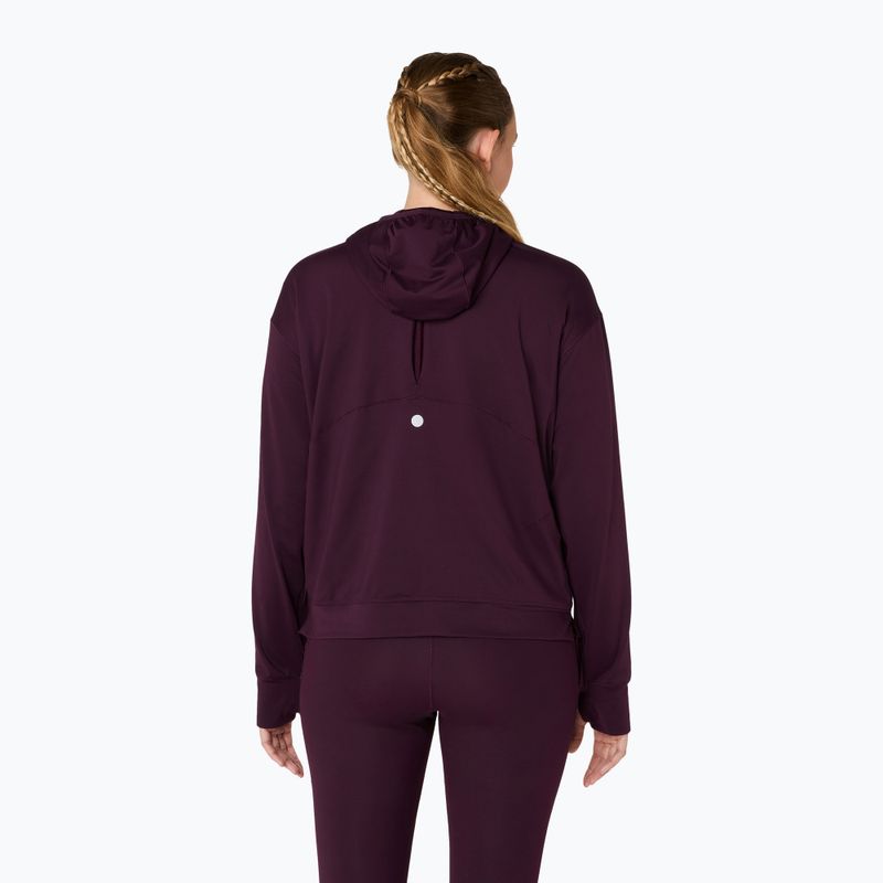 Кофта для бігу жіноча ASICS Nagino Run Winter Hoodie dark aubergine 3