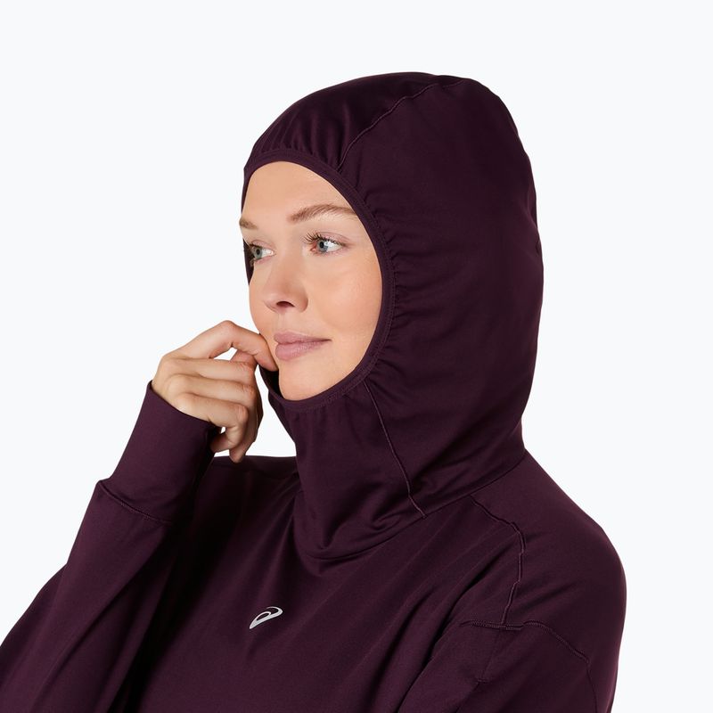 Кофта для бігу жіноча ASICS Nagino Run Winter Hoodie dark aubergine 6