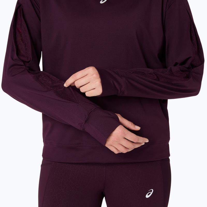 Кофта для бігу жіноча ASICS Nagino Run Winter Hoodie dark aubergine 9
