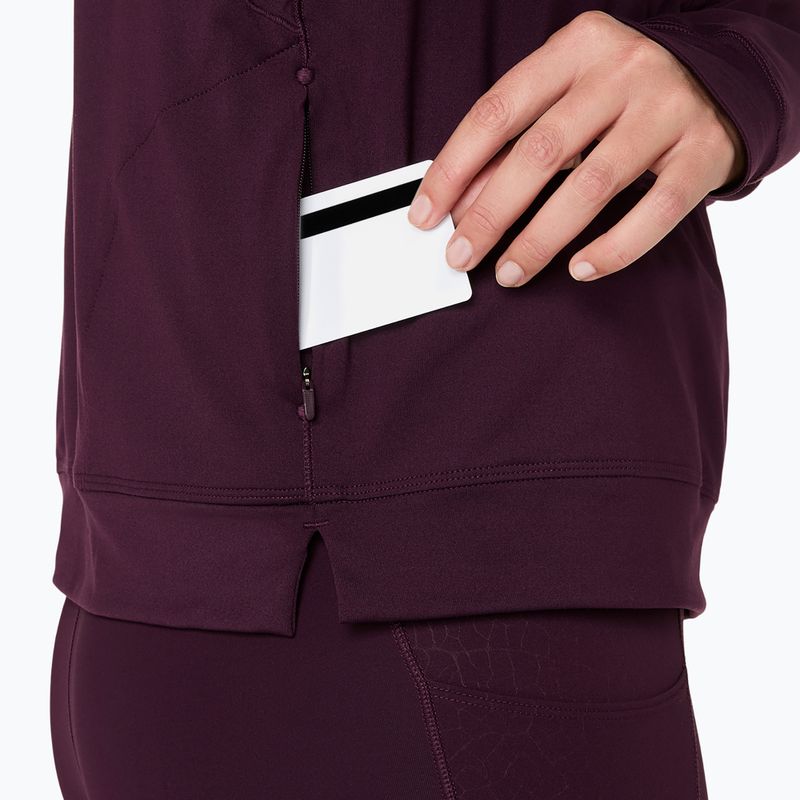 Кофта для бігу жіноча ASICS Nagino Run Winter Hoodie dark aubergine 10