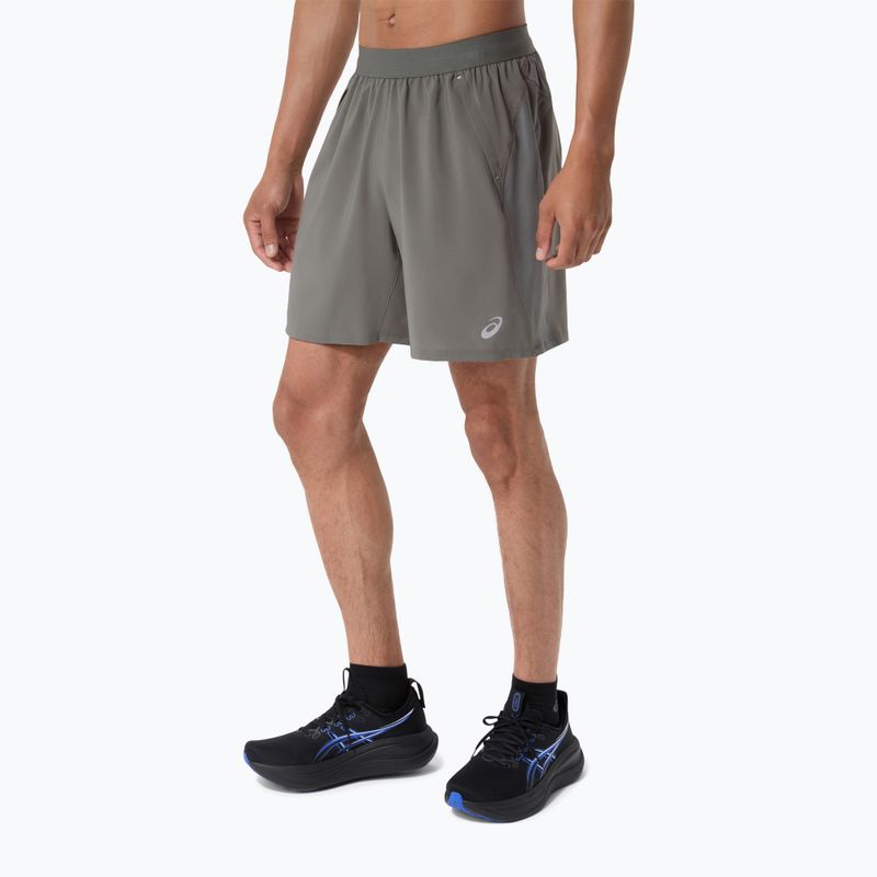 Шорти для бігу чоловічі Asics Road 7In Short Truffle Grey 4
