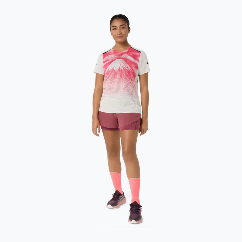 Шорти для бігу жіночі ASICS Fujitrail Elite brisket red 2