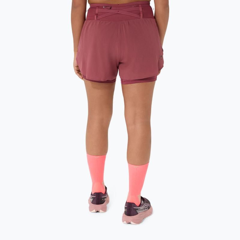 Шорти для бігу жіночі ASICS Fujitrail Elite brisket red 3