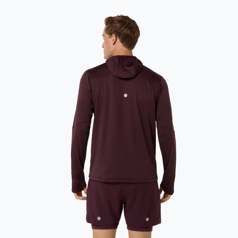 Кофта для бігу чоловіча ASICS Road Winter Ls Hoodie dark currant 3