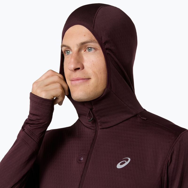 Кофта для бігу чоловіча ASICS Road Winter Ls Hoodie dark currant 6