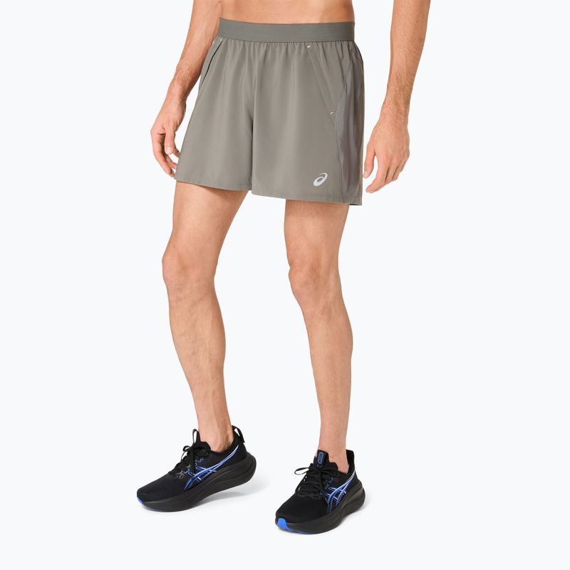 Шорти для бігу чоловічі Asics Road 5In Short Truffle Grey 4