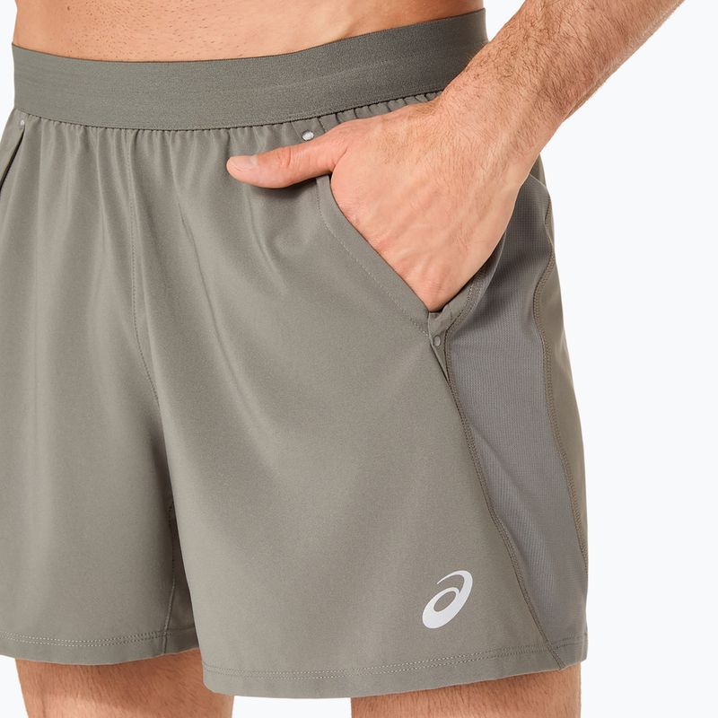 Шорти для бігу чоловічі Asics Road 5In Short Truffle Grey 5