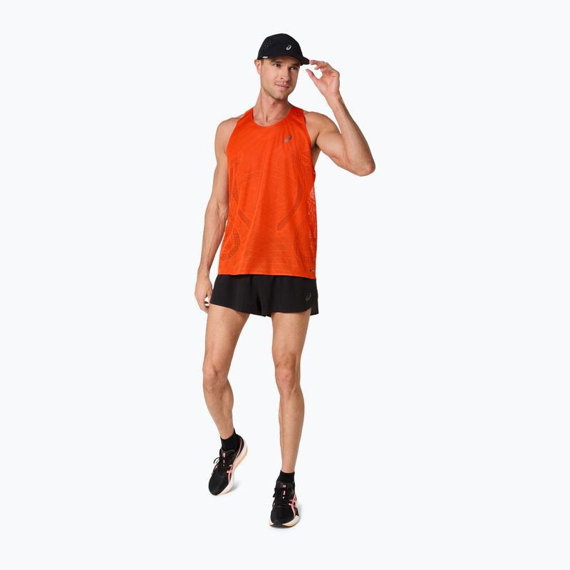 Чоловіча бігова майка ASICS Metarun Singlet cherry tomato 2