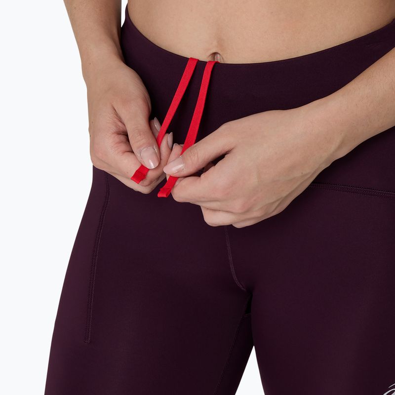 Шорти для бігу жіночі Asics Road High Waist 8In Sprinter dark aubergine 6
