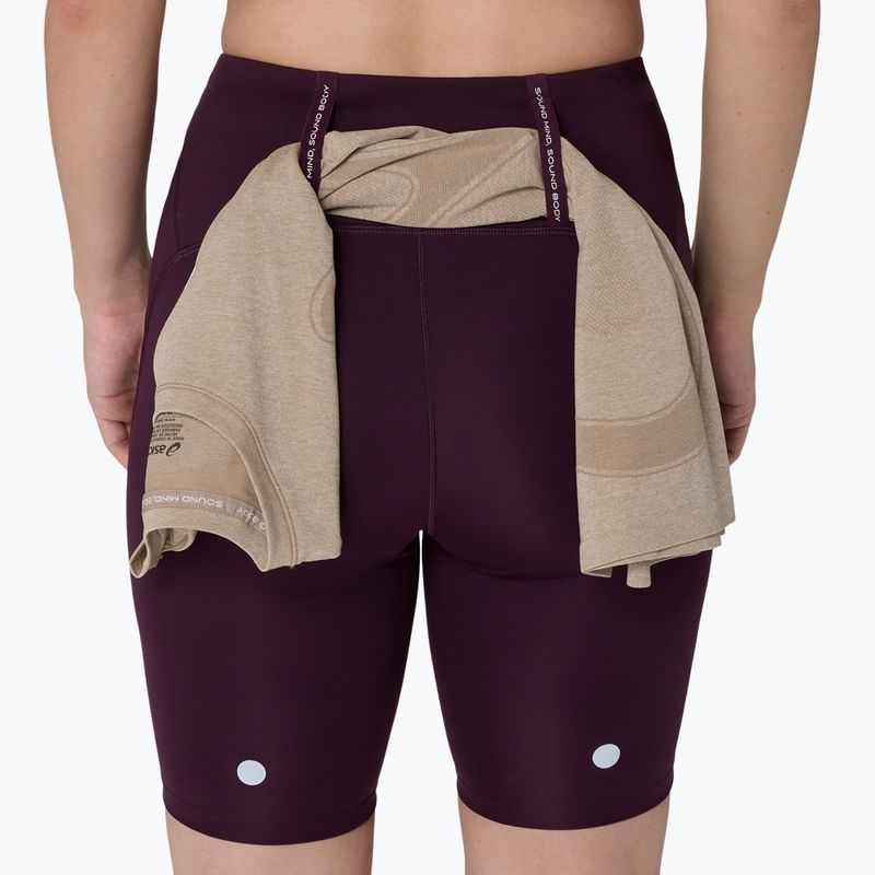 Шорти для бігу жіночі Asics Road High Waist 8In Sprinter dark aubergine 8