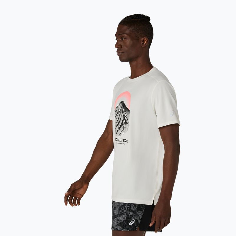 Футболка для бігу чоловіча Asics Fujitrail Logo Ss Top Cream 4