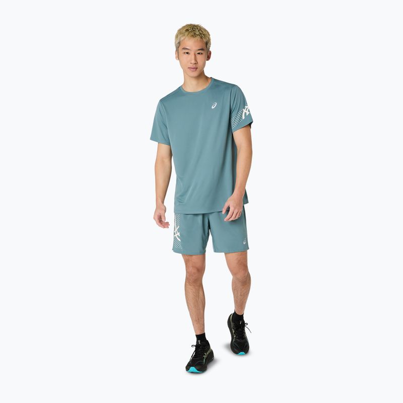 Футболка для бігу чоловіча ASICS Icon foggy teal 2