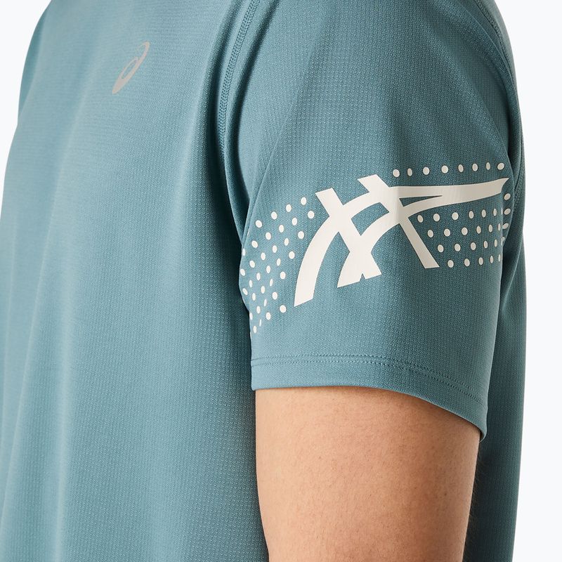 Футболка для бігу чоловіча ASICS Icon foggy teal 6