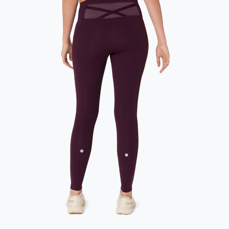 Лосини для бігу жіночі ASICS Nagino Run dark aubergine 3