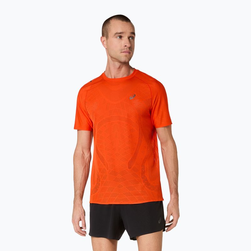Чоловіча бігова футболка ASICS Metarun Top cherry tomato