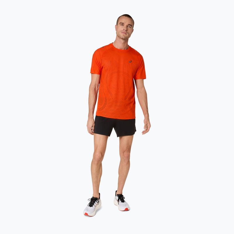 Чоловіча бігова футболка ASICS Metarun Top cherry tomato 2