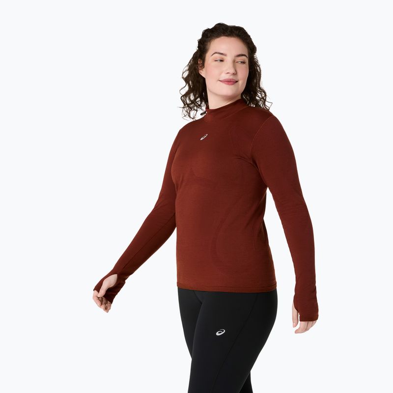 Кофта термоактивна жіноча ASICS Road Winter Seamless Top singed red 4