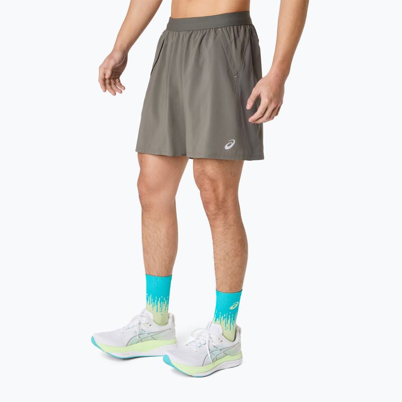Шорти для бігу чоловічі Asics Road 2-N-1 7In Short Truffle Grey 2