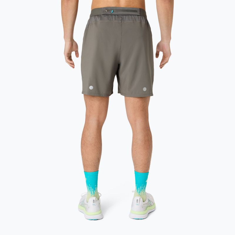 Шорти для бігу чоловічі Asics Road 2-N-1 7In Short Truffle Grey 3