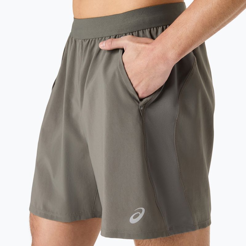 Шорти для бігу чоловічі Asics Road 2-N-1 7In Short Truffle Grey 4