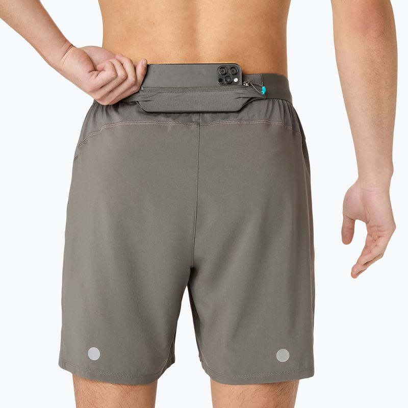 Шорти для бігу чоловічі Asics Road 2-N-1 7In Short Truffle Grey 5
