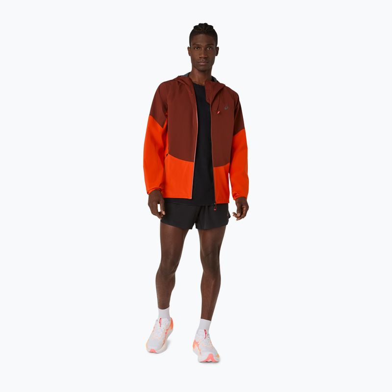 Куртка для бігу чоловіча ASICS Metarun Legend Jacket cherry tomato/singed red 2