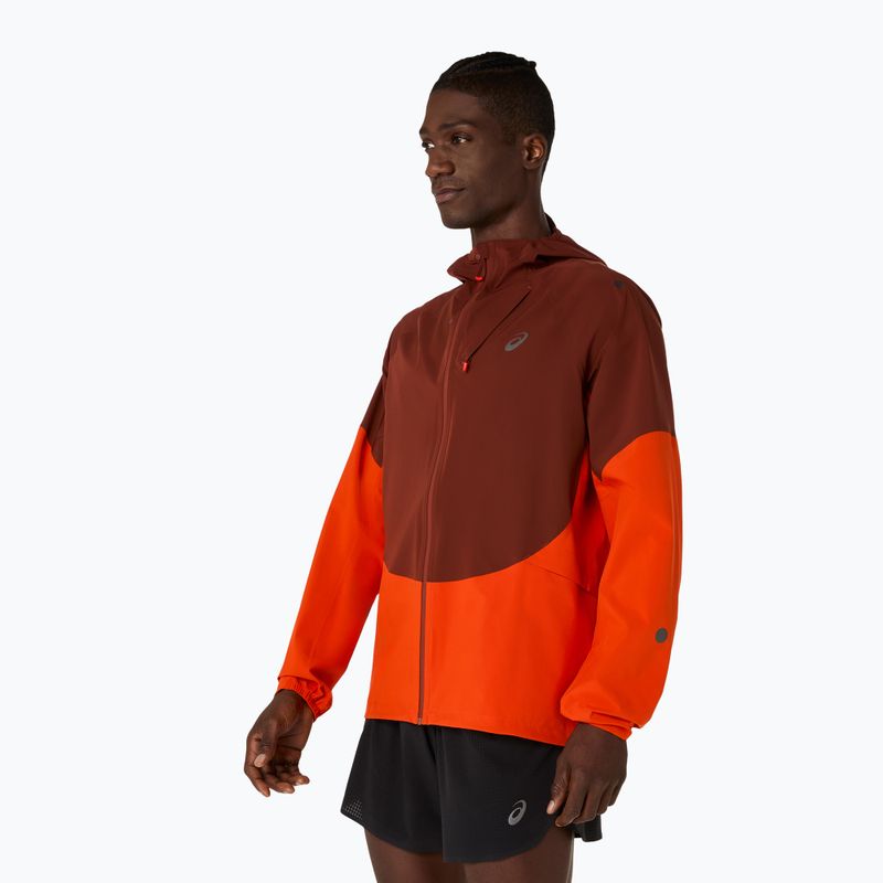 Куртка для бігу чоловіча ASICS Metarun Legend Jacket cherry tomato/singed red 4