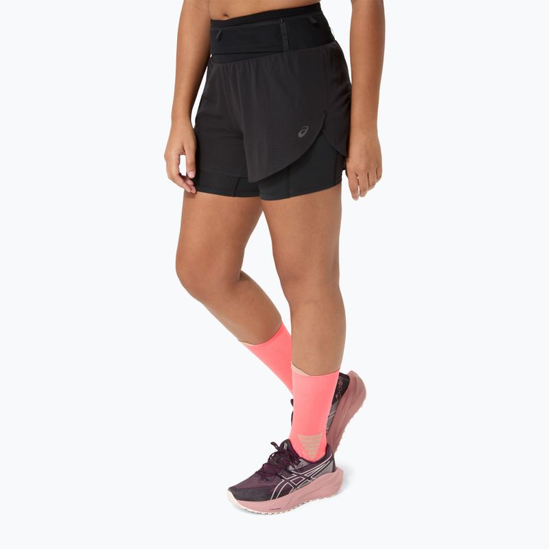 Шорти для бігу жіночі ASICS Fujitrail Elite performance black 4
