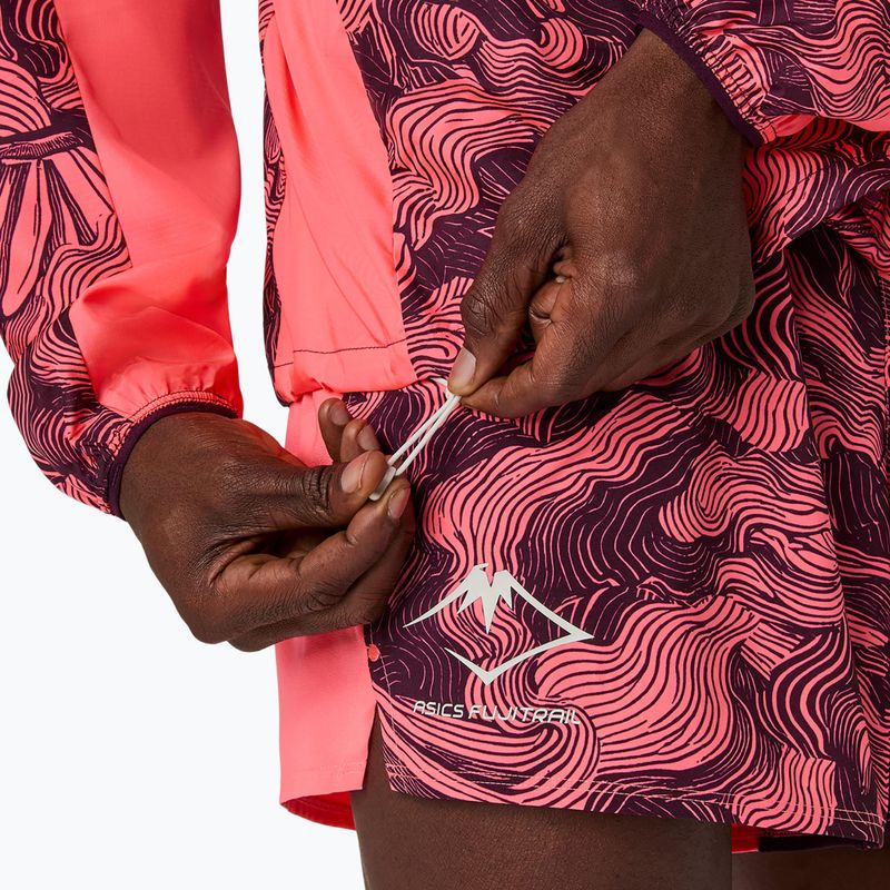 Куртка для бігу чоловіча Asics Fujitrail Packable Jacket blazing coral/dark aubergine 6